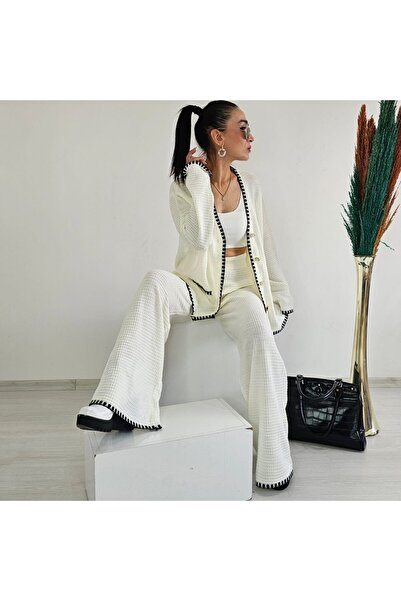 Altı Üstü Butik Κεντητό Κροσέ Διπλό Βαμβακερό Σετ