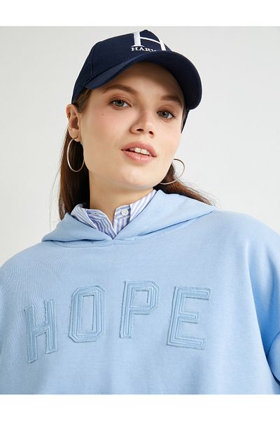 Koton Hanorac oversize cu glugă și slogan