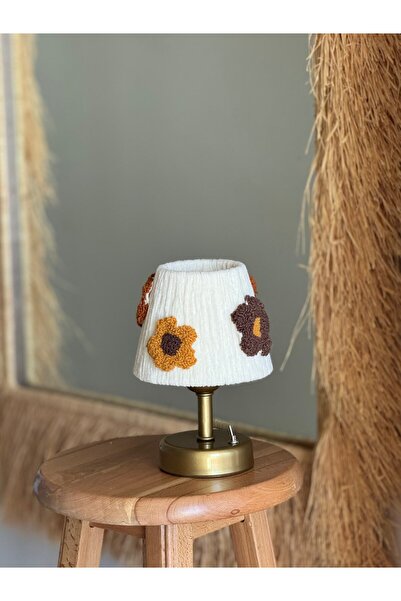 Maison Avf Punch Kadife Masa Lambası Alt Eskitme Gold Kablosuz Masa Üstü