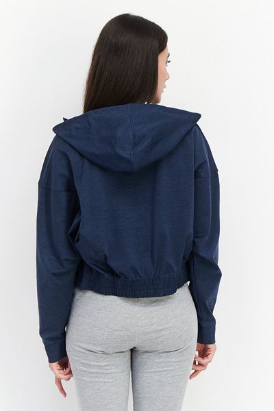 Puma Women Sportswear Fit Long Sleeve Hooded Jacket, Navy Blue