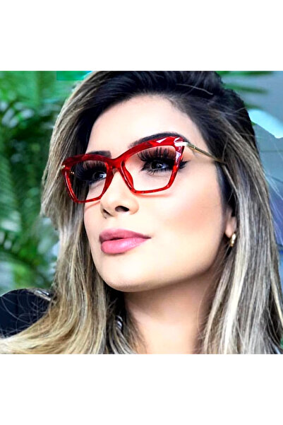 Toz Vintage Red Zidora Blue Light Protection Vintage & Retro Glasses