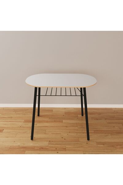 eportatif 2 Kişilik Yemek Masası Mutfak Masası Beyaz 1108