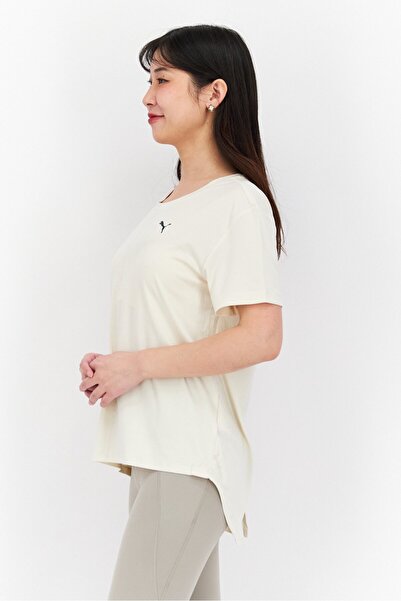 Puma Women Sportswear Fit Training Short Sleeve T-Shirt, Off White