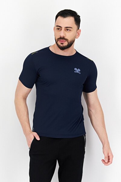 RBX Men Sportswear Fit Training T-Shirt, Navy Blue