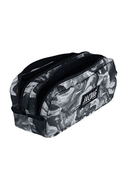 Jacbag Dual Pouch Pencil Case-Double Compartment Pencil Case