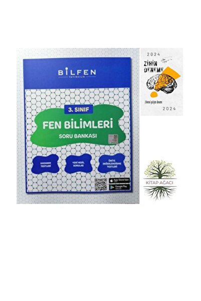 Karma Kitaplar BİLFEN 3.SINIF FEN SORU BANKASI SORU BANKASI+ZİHİN DENEME(KİTAPAGACI) KASS
