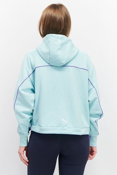 Puma Women Sportswear Fit Hooded Graphic Sweatshirt, Blue