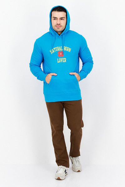 Levi's Men Long Sleeve Graphic Print Hoodie, Blue