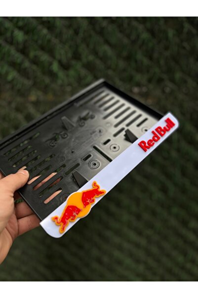 Barcode Works Redbull Motorsiklet Plakalık Beyaz 3D Model
