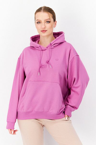 adidas Women Sportswear Fit Long Sleeve Outdoor Hoodie, Purple