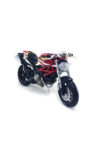 welcomein محرك Ducati Monster N.46 القابل للجمع بمقياس 1:12 بعجلات دوارة وتصميم واقعي