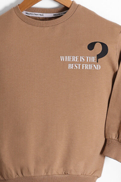 Pollito Σετ φόρμας 2 τεμαχίων για αγόρια μπροστά και πίσω με τυπωμένο κείμενο Best Friend