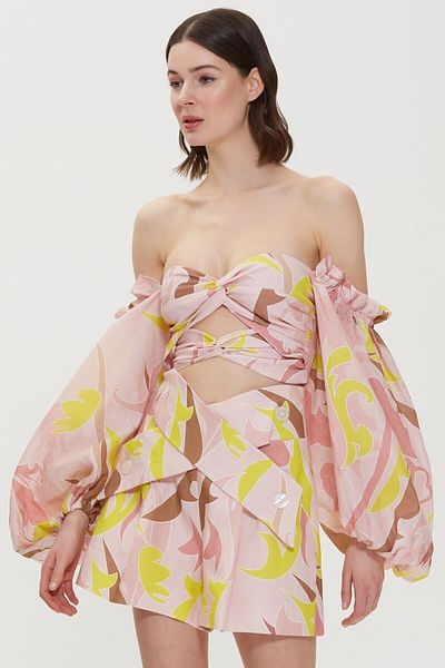 Dahlia Bianca Vanessa Blouse