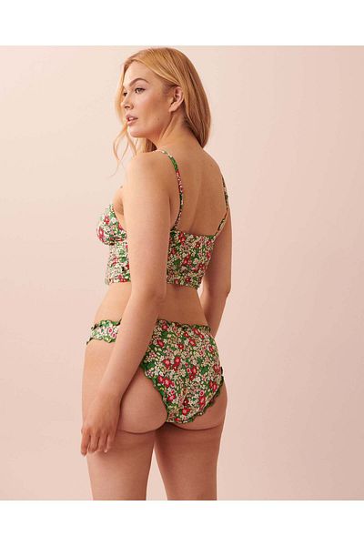 La Vie en Rose بيكيني علوي مثلث طويل من الألياف المعاد تدويرها من DITSY BLOOMING