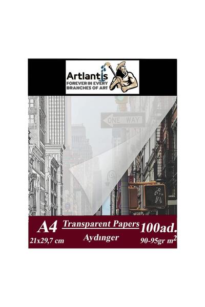 Artlantis Aydınger Kağıdı A4 90 gr 100'lü Eskiz Kağıdı 1 Paket