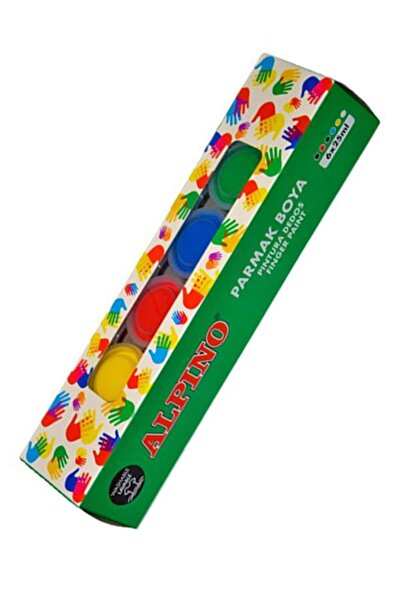 Artlantis Parmak Boyası 6 Renk 25 ml 1 Paket 6 Lı Parmak Boya Alpino Anasınıf...