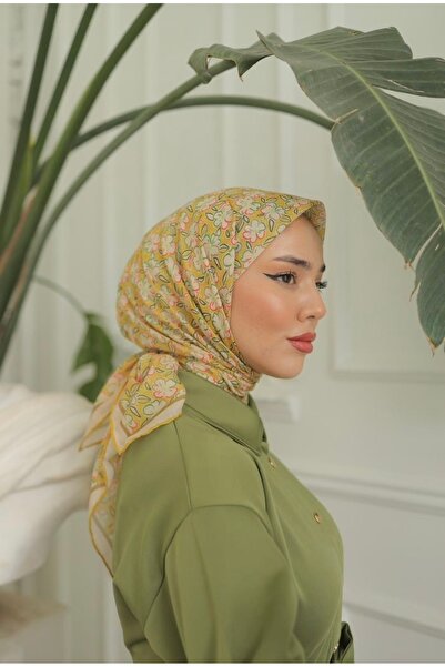 Gold Garden SOFT PAMUK EŞARP ÇİÇEK DESEN