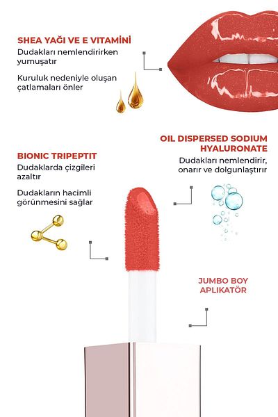 Alix Avien Maxivolumizer Lipgloss 217 - Pomegranate Blossom - Lasting and Moisturizing Lipstick - Plumping Effect