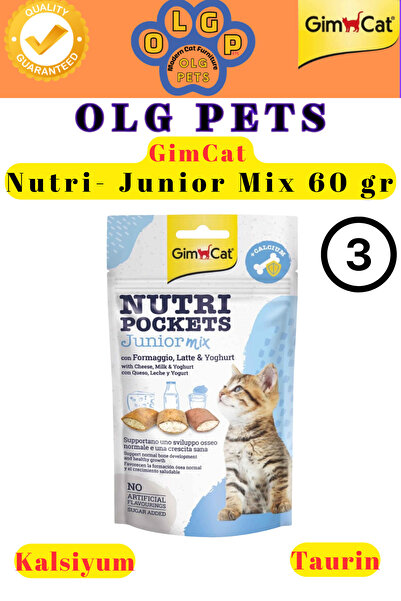 Gimcat OLG PETS Gimcat Yavru Pati Paketi ( Kitten Tabs - Kitten Paste - Gimcat Junior Mix Kedi Tarağı )