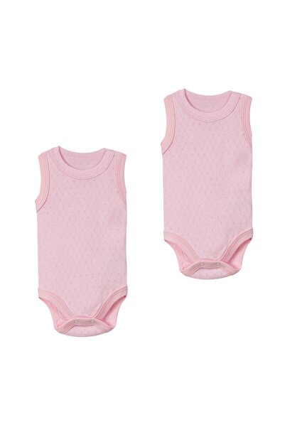 Lolons Ribbed Snap Fastener Baby Double Body
