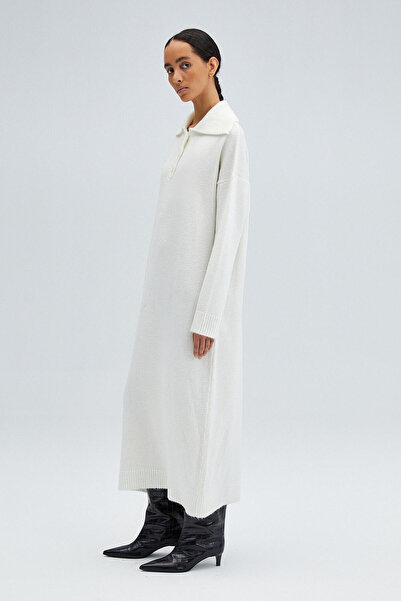 Touché Privé Pletené šaty s POLO KRKEM