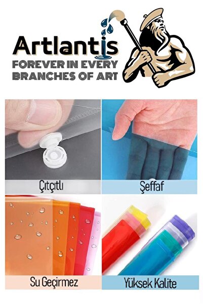 Artlantis A3 Çıtçıtlı Dosya Füme 1 Adet A-3 Çıt çıtlı Zarf Dosya Transparan 47x33.5 cm Büyük Boy Çıtçıtlı Dosy