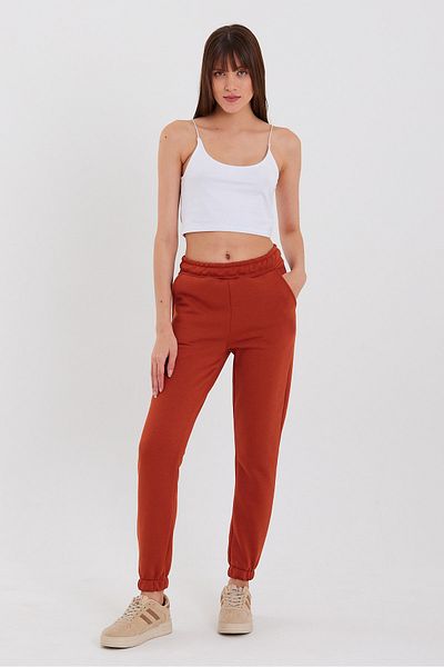 Avones Three Yarn Knitted Jogger Sweatpants - Elastic Waist and Legs