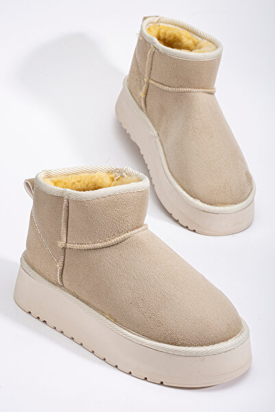 marceline Міні-сует з хутром всередині, зручна підошва, бежеві черевики