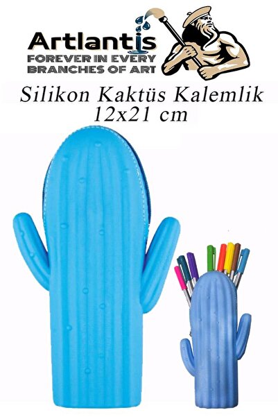 Artlantis Silikonski držač za olovke u obliku kaktusa, 1 komad, silikonska pe...