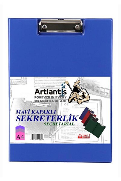 Artlantis قطعة واحدة من مادة PVC باللون الأزرق مقاس A-4 - سكرتيرة مع غطاء، طا...