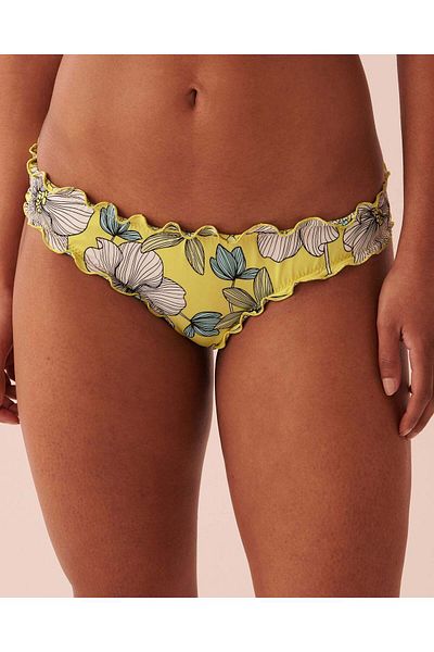 La Vie en Rose FIELDS OF FLOWERS Recycled Fibers Reversible Cheeky Bikini Bottom