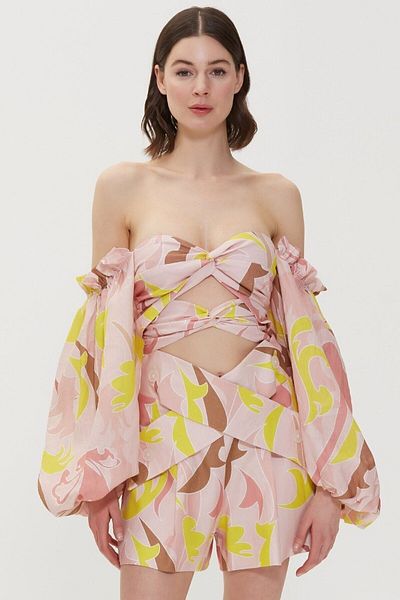 Dahlia Bianca Vanessa Blouse