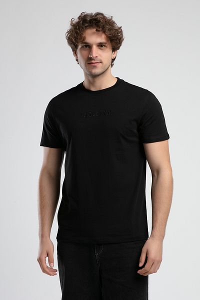 ECKO UNLTD Empire Black Crew Neck Embroidered Standard Fit Men's Tshirt