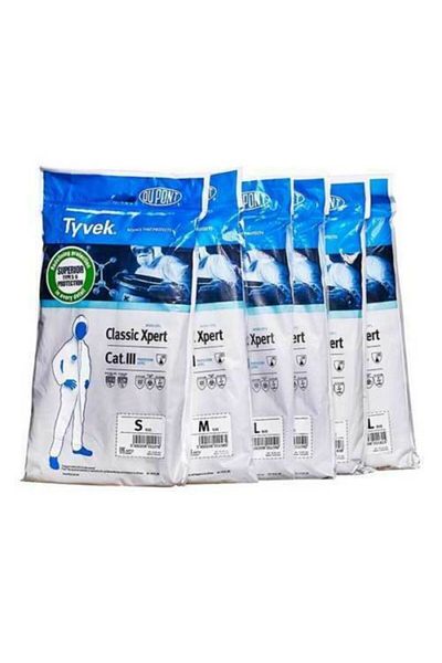 Dupont Tyvek 500 Xpert Small Coverall 1 Piece En 14126 Standard