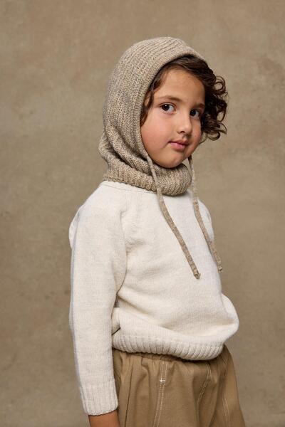 Fahhar Kids Children's Snow Beanie with Mink String