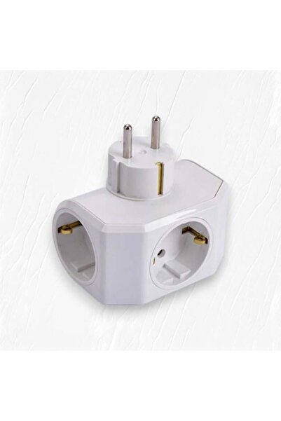 VİKO Viko Yonca Plus Beyaz Üçlü Topraklı Priz