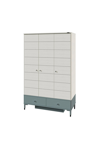 Lajivert Marin 3 Kapaklı Dolap