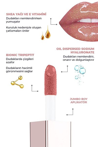 Alix Avien Maxivolumizer Lipgloss 213 - Same Pink - Lasting and Moisturizing Lipstick - Plumping Effect