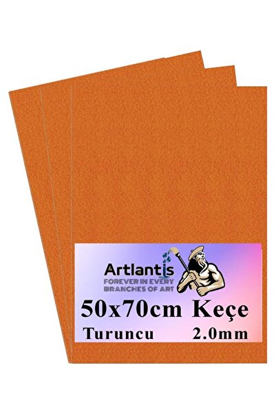 Artlantis Orange Felt 50X70 cm 2.0 mm 3 Pieces Colorful Hobby Felt Handicraft...
