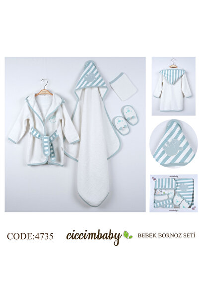 ciccimbaby HAYLAZ AYI BORNOZ SETİ