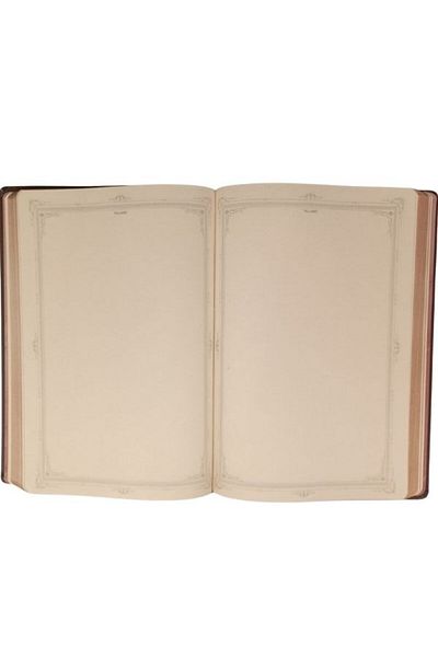 Gıpta Pera Rope Stitched Leather Cover Notebook 17*24 cm 120 Sheets Without Plain Line