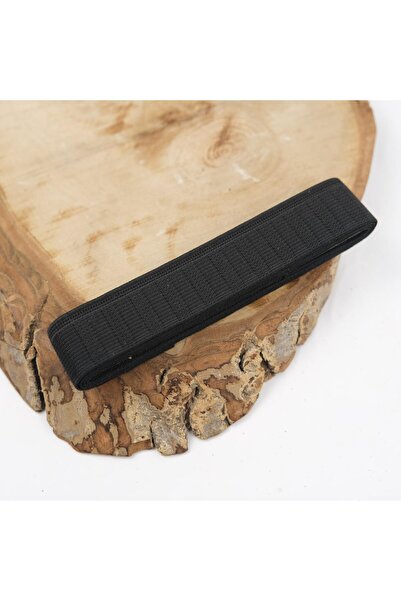 Genel Markalar Polyester 2.5 cm Siyah Bel Paça Yassı Geniş Lastik Lateks Ürün...