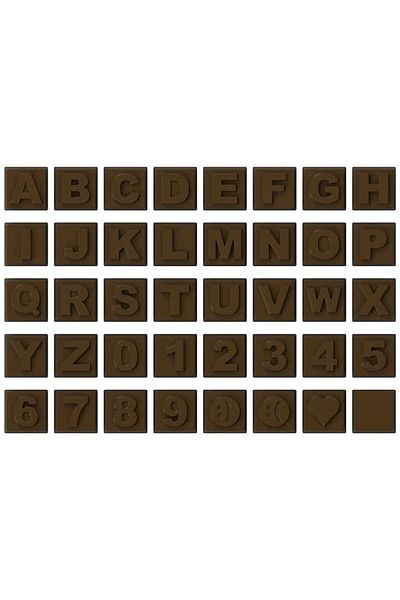 İmplast 8 Gr. Polycarbonate Letter Chocolate Mold - 221