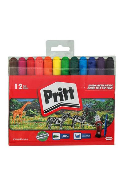 Pritt Jumbo Felt Pen 12 Colors Prit 12 Piece Felt Pen Jumbo 1 Pack