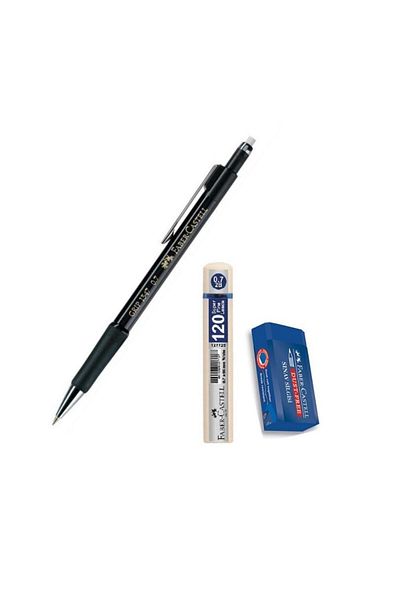 Faber Castell Nib Pen Black 0.7 Grip 1347 Faber 120 Nib And Exam Eraser Versatile Nib Pen 0.7 1 Piece