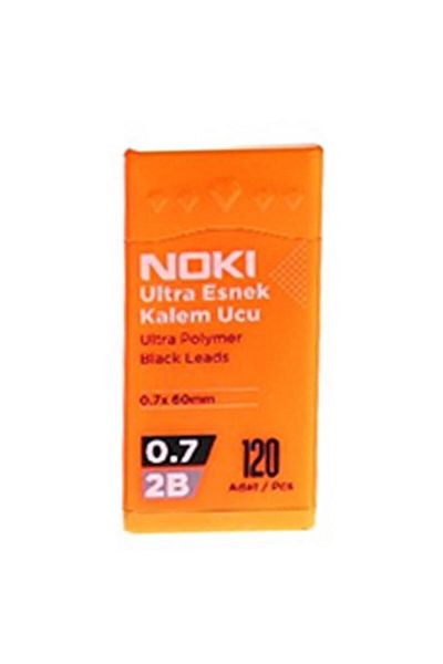 Noki Pen Tip Ultra Flexible 0.7mm 2B Black 120pcs Orange 1 Piece 0.7 Tip 120pcs Tube Flexible Soft Writing 0.7x
