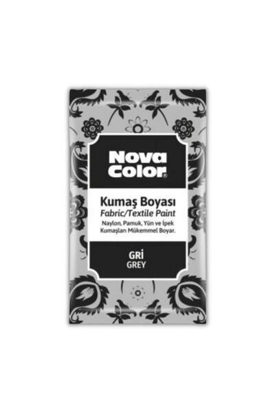 Nova Color Gri Kumaş Boyası Toz 12 gr 1 Adet Nova Color Toz Kumaş Boyası Gri ...