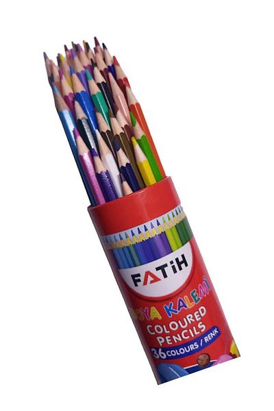 Fatih 1 Piece of 36 Colors Paint Pen with 36 Dry Paint Tins Box Dry Color in Metal Box