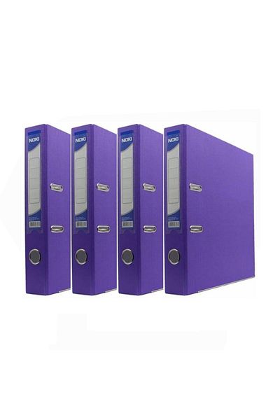 Noki Office Folder Narrow Purple Purple Office Folder with Rings 4 Pieces