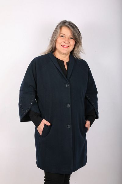 Hitit Butik Dark Petrol Green Cashmere Coat